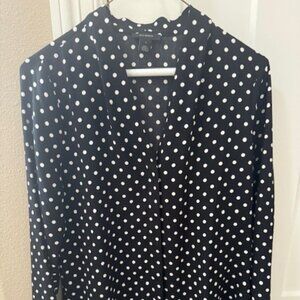 POLKA DOT HALOGEN Blouse New Without Tags (never worn)